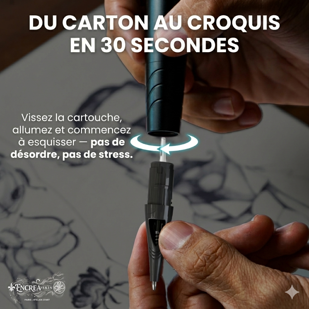 encreaskin stylo cartouge